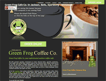 Tablet Screenshot of greenfrogcoffeeco.com